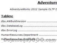 SQL Data Dictionary screenshot